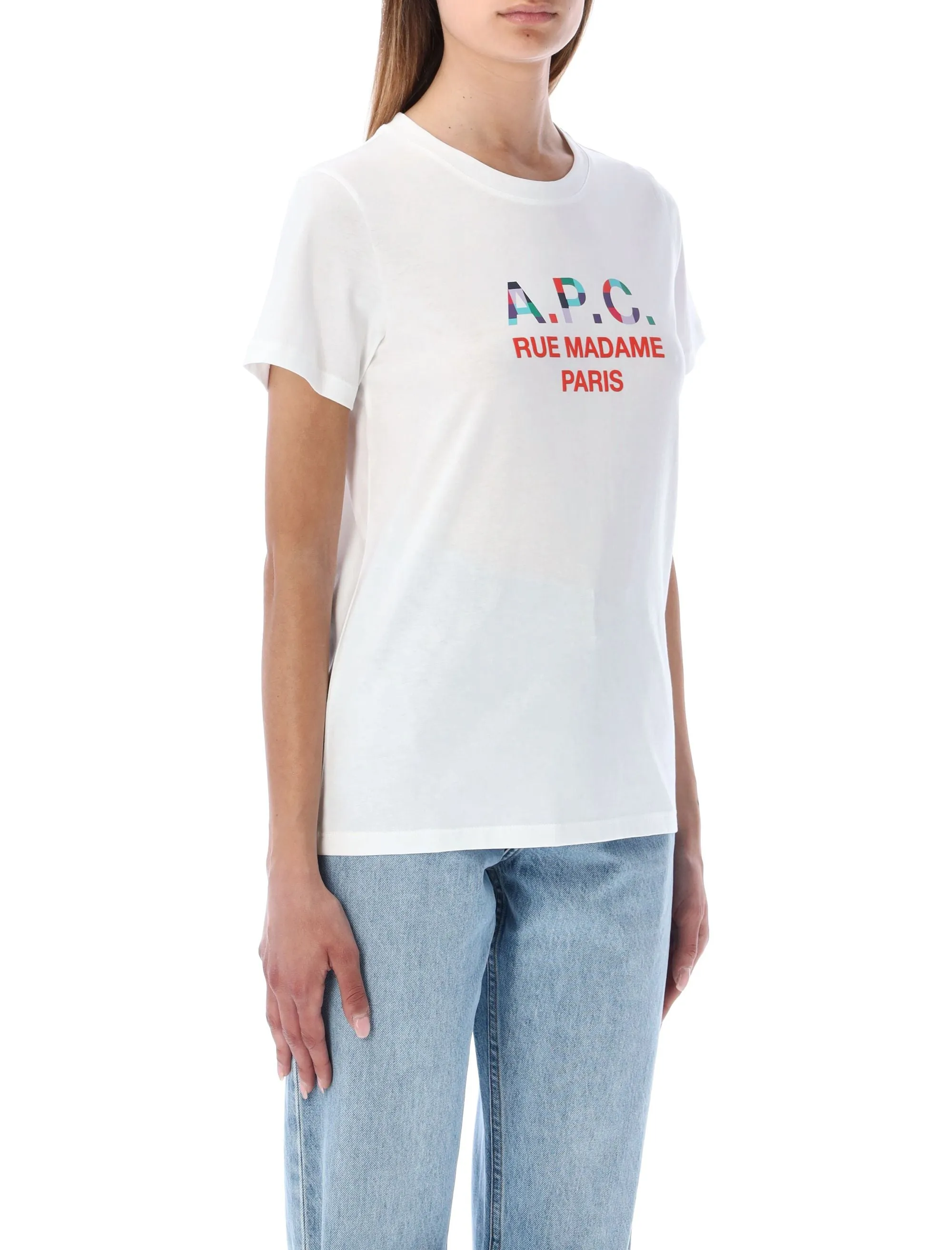A.P.C. Logo Printed Crewneck T-Shirt