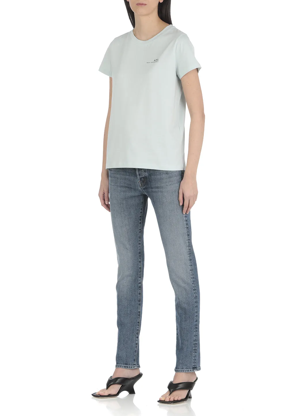 A.P.C. Logo Printed Crewneckt T-Shirt