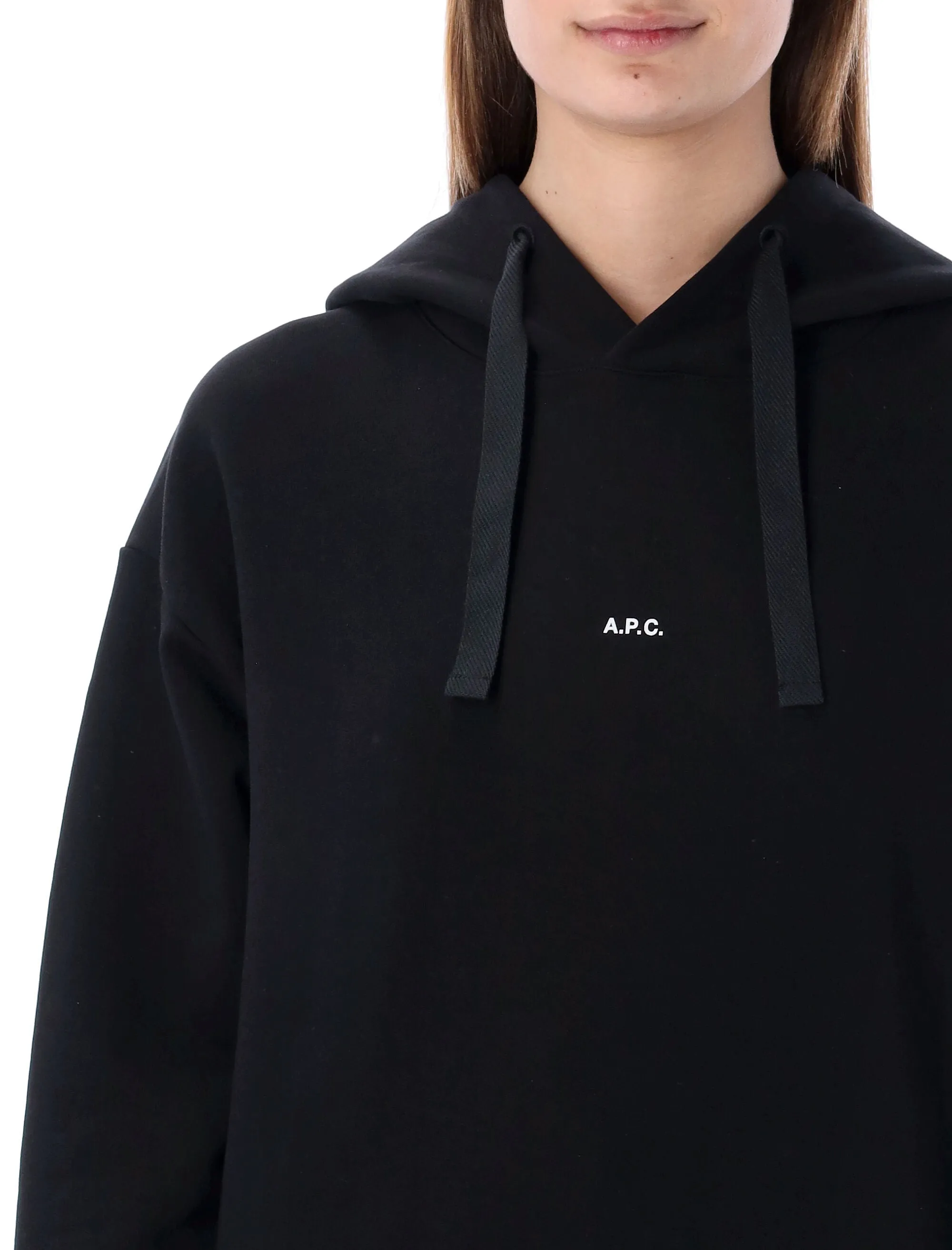 A.P.C. Logo Printed Drawstring Hoodie