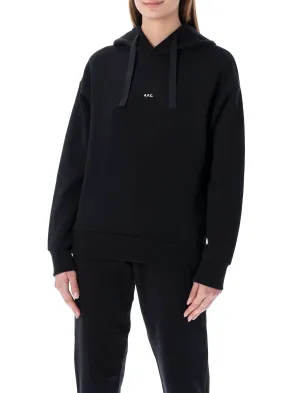 A.P.C. Logo Printed Drawstring Hoodie
