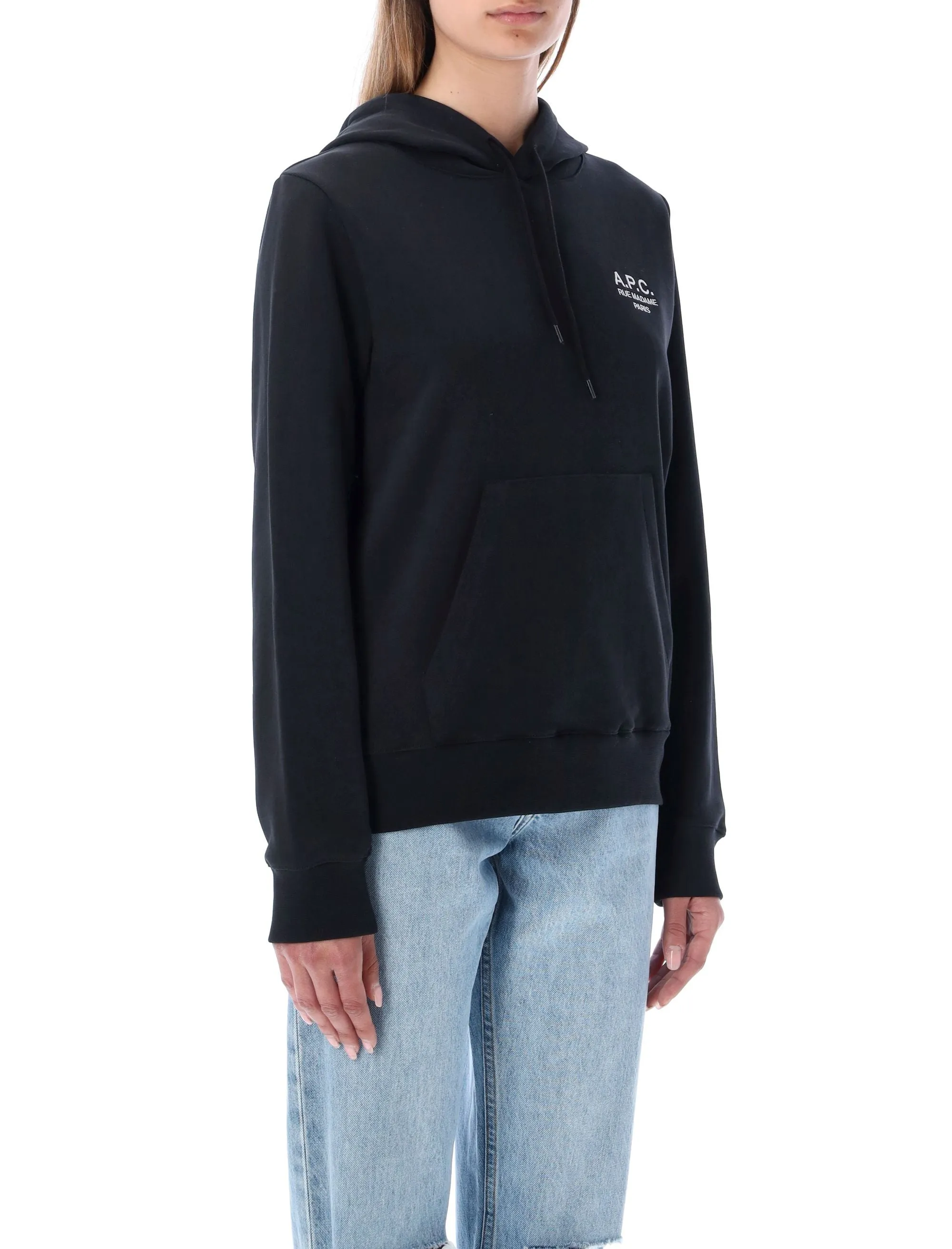 A.P.C. Logo Printed Drawstring Hoodie