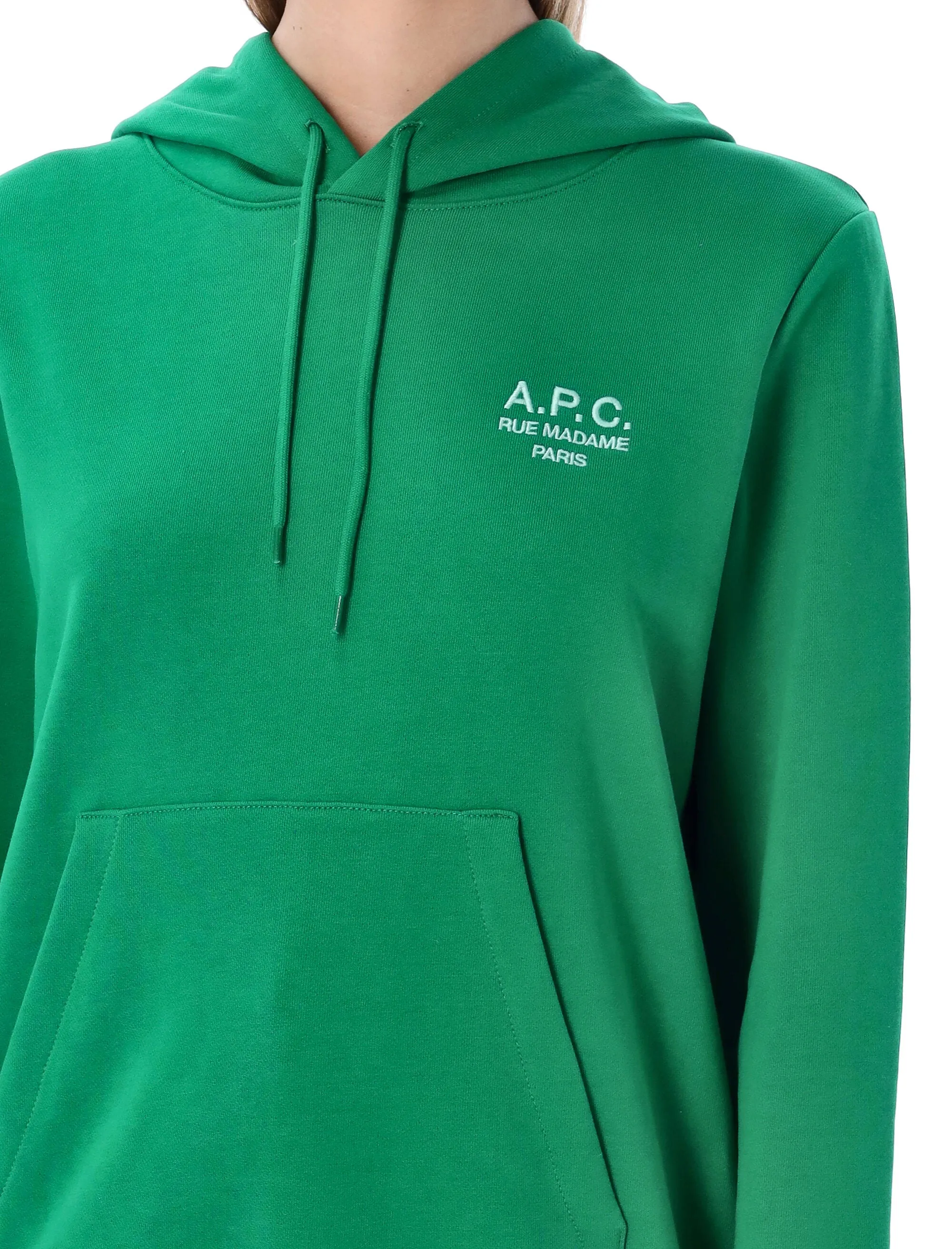 A.P.C. Logo Printed Drawstring Hoodie