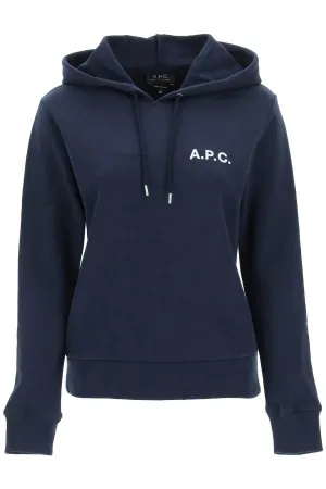 A.P.C. Logo Printed Drawstring Hoodie