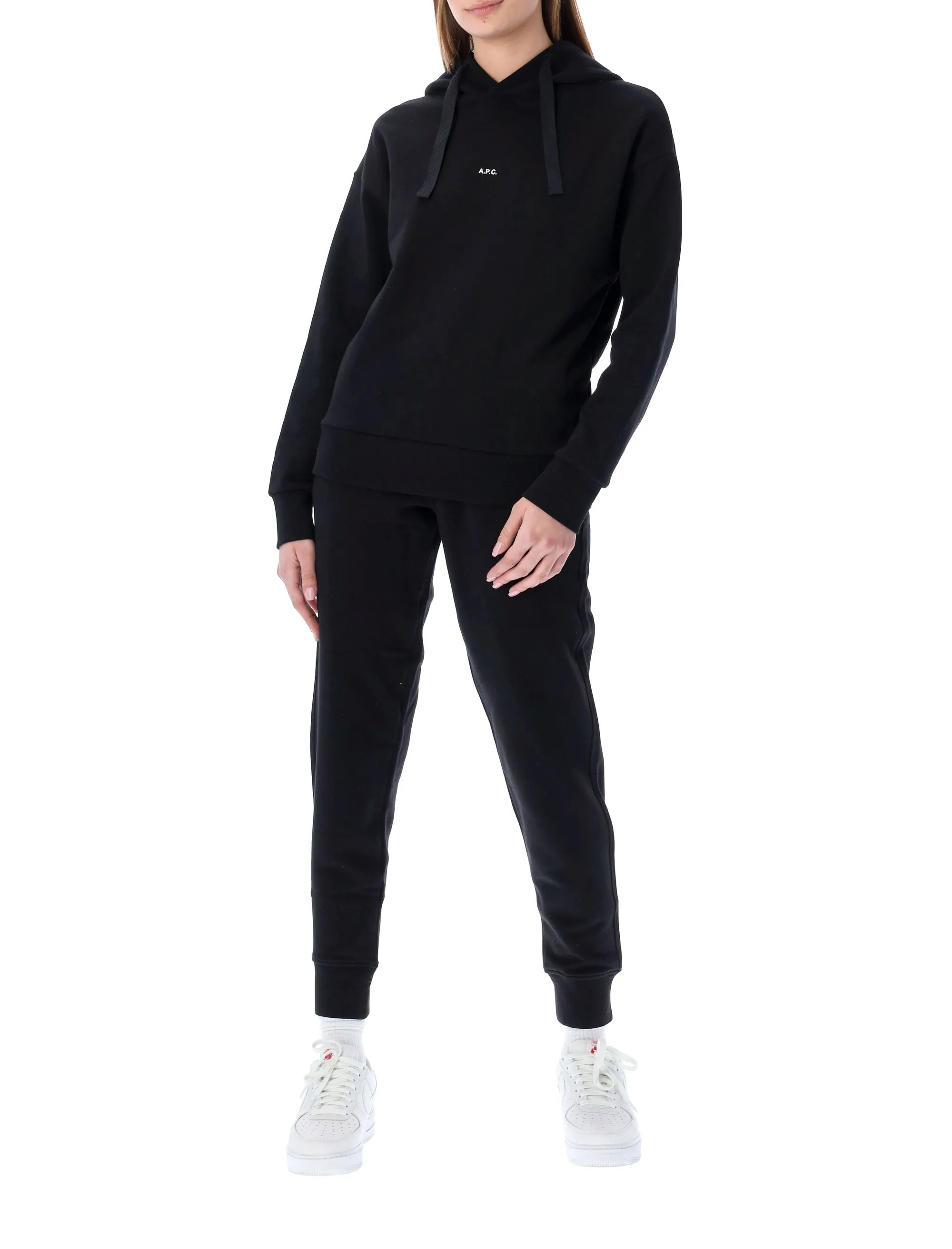 A.P.C. Logo Printed Drawstring Hoodie