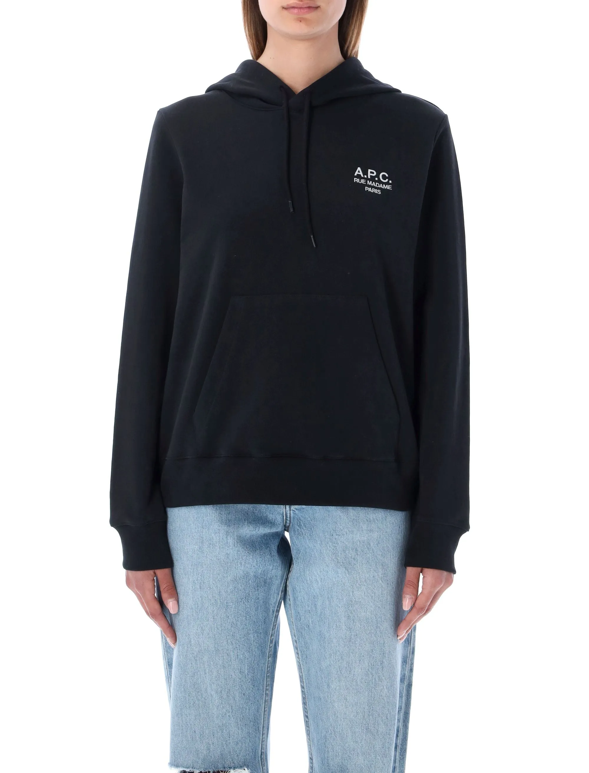 A.P.C. Logo Printed Drawstring Hoodie