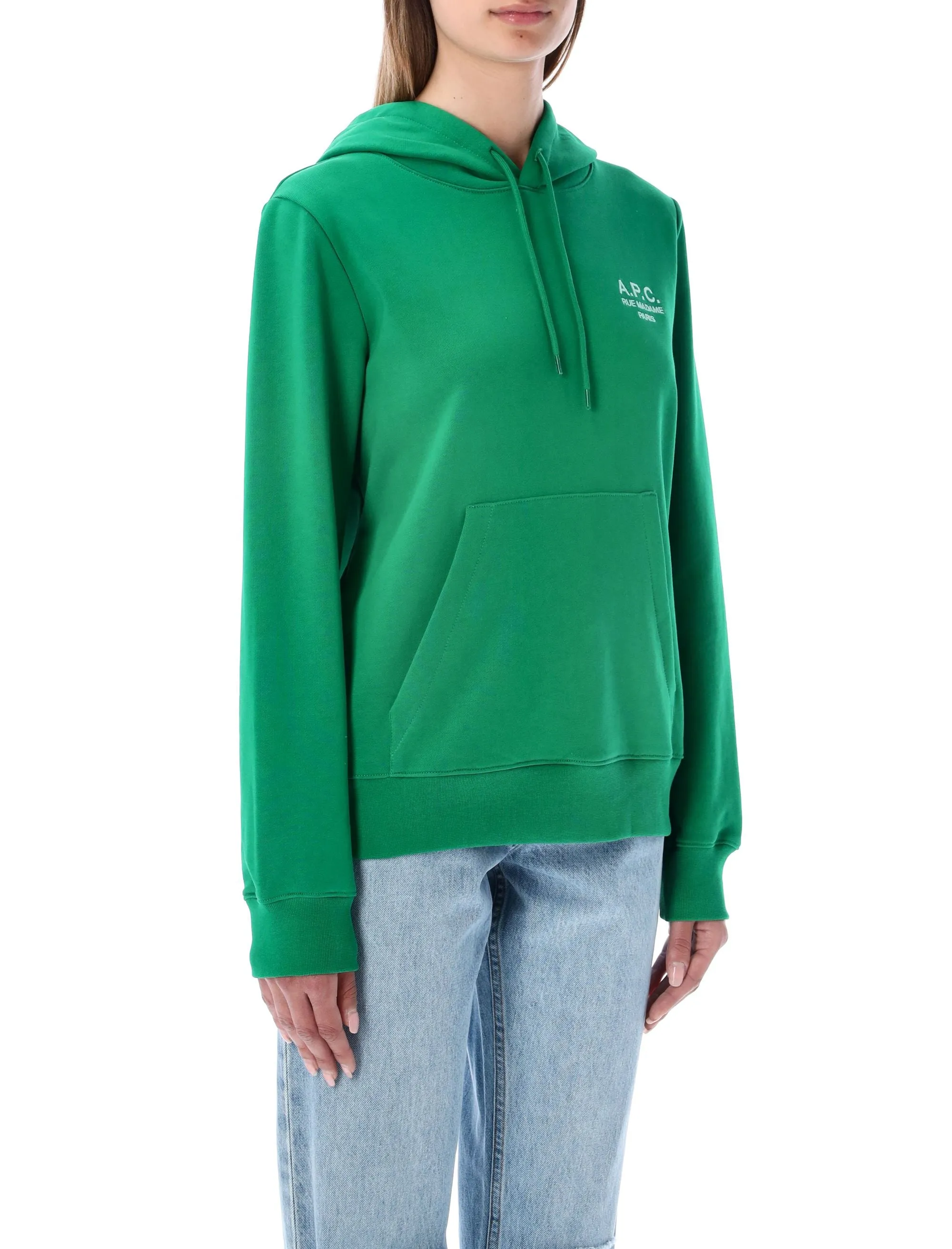 A.P.C. Logo Printed Drawstring Hoodie