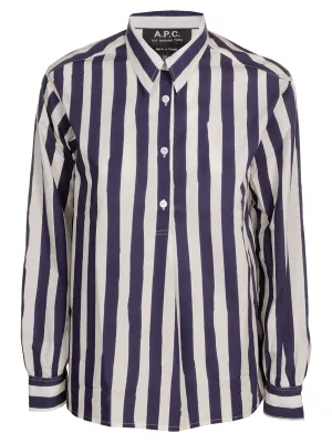 A.P.C. Striped Button-Up Shirt