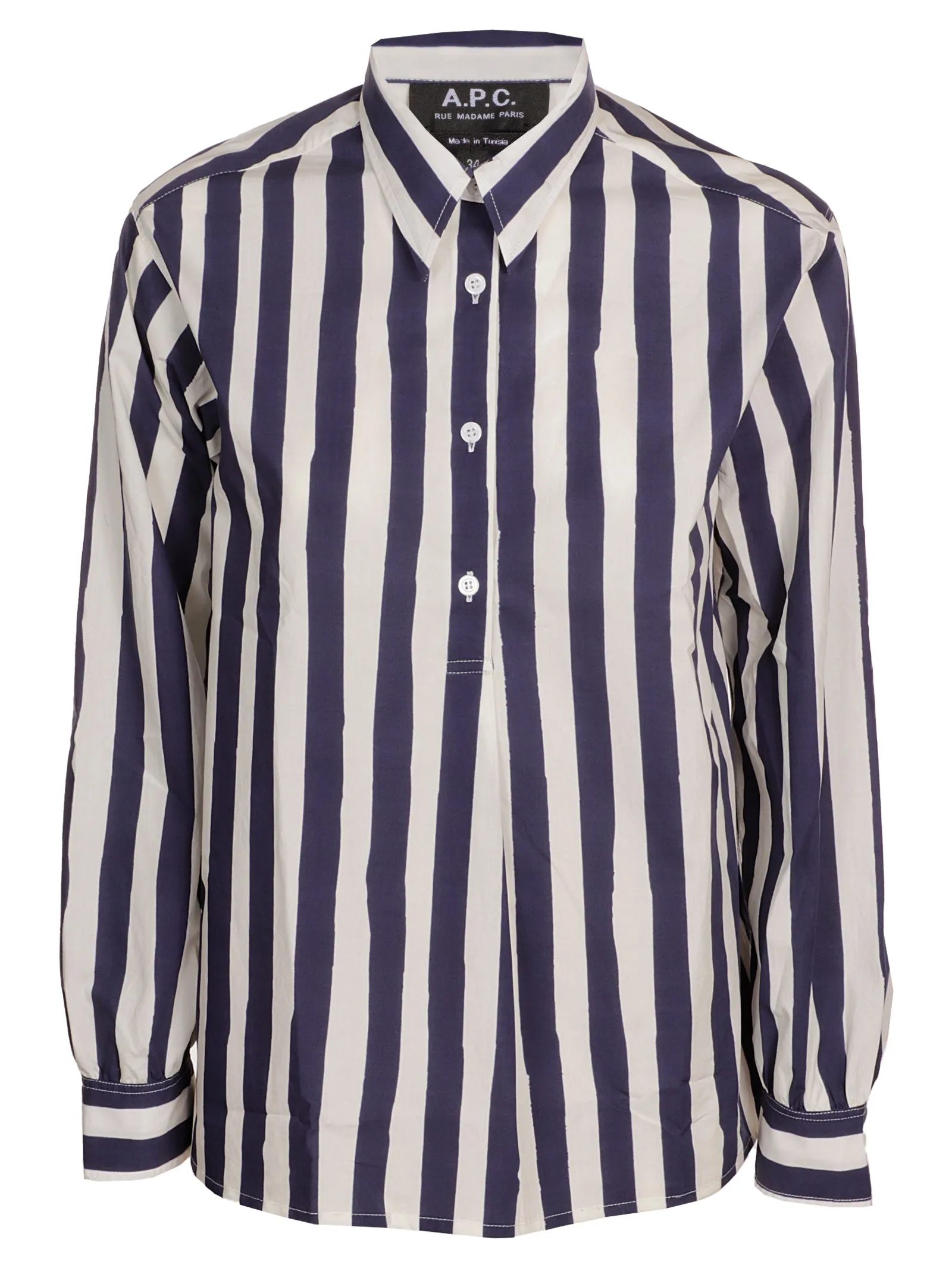 A.P.C. Striped Button-Up Shirt