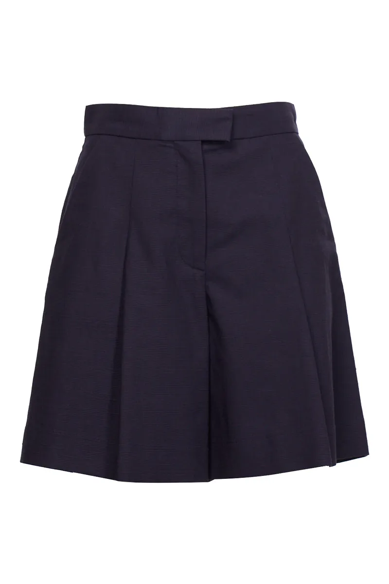 A.P.C. Wide Leg Pleated Shorts