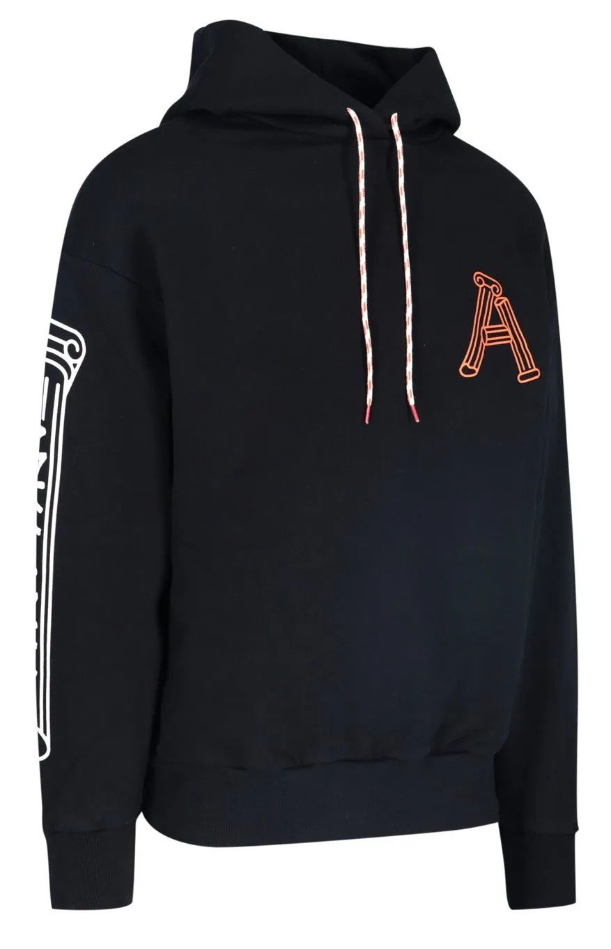 Aries Greek Column Drawstring Hoodie