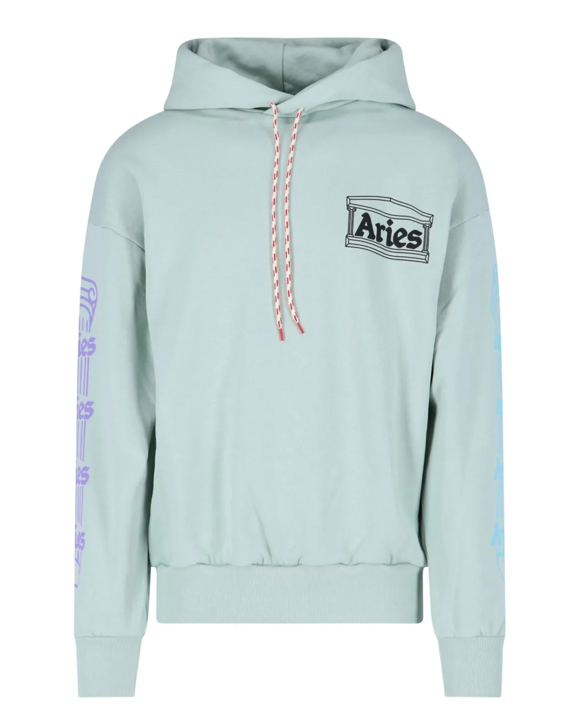Aries Logo Printed Long-Sleeved Hoodie