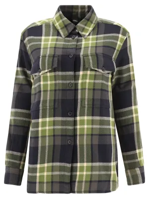 Aspesi Checked Long-Sleeved Shirt