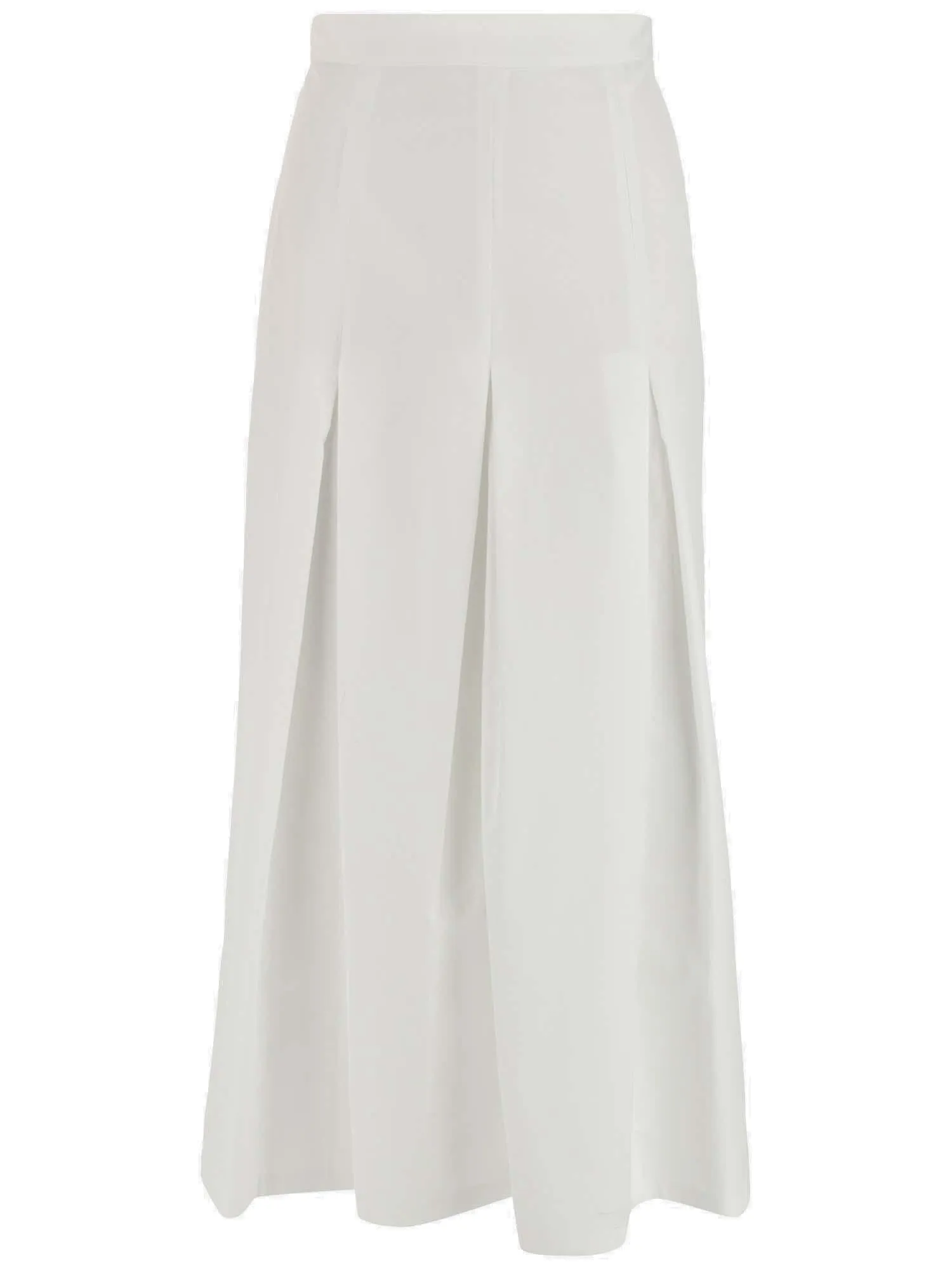 Aspesi High Waist Pleated Midi Skirt