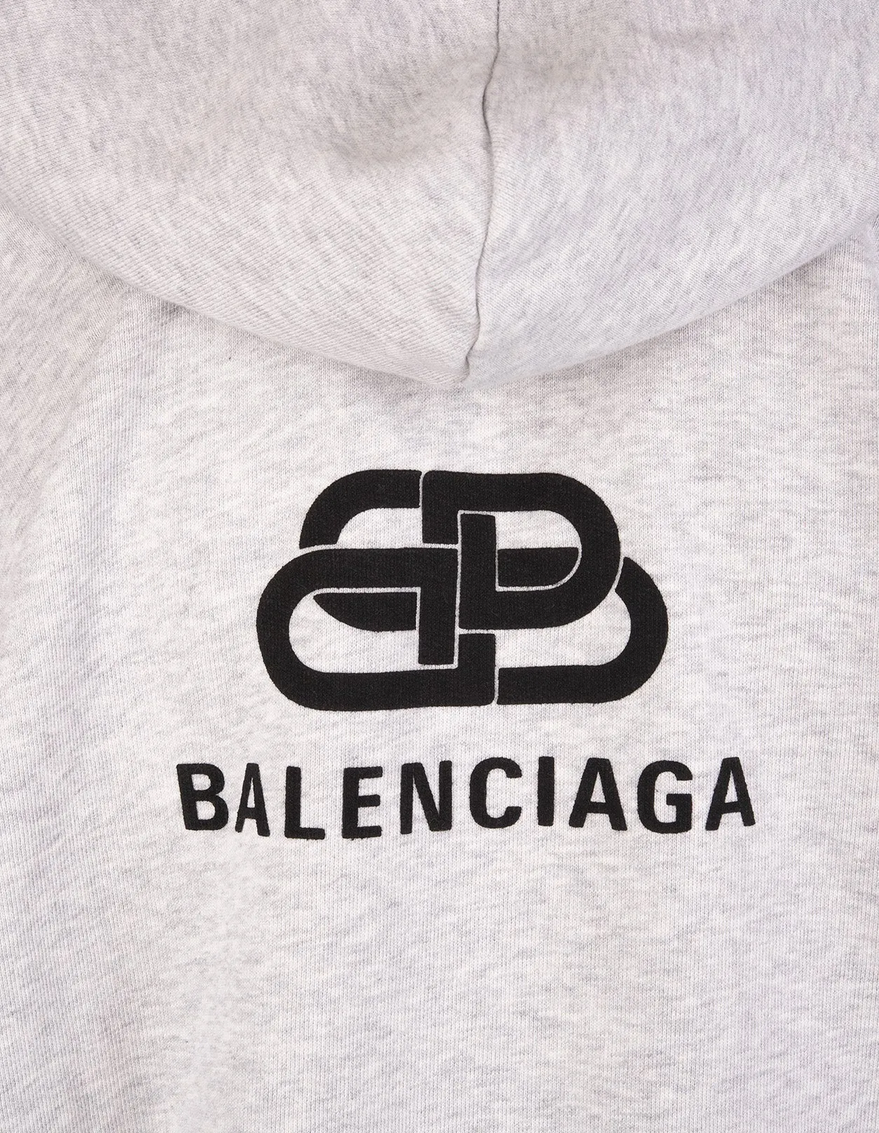 Balenciaga BB Logo Print Zip-Up Hoodie