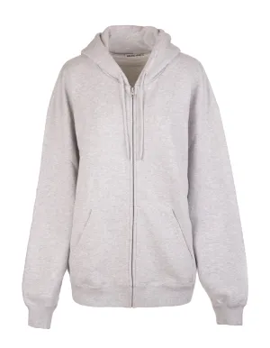 Balenciaga BB Logo Print Zip-Up Hoodie