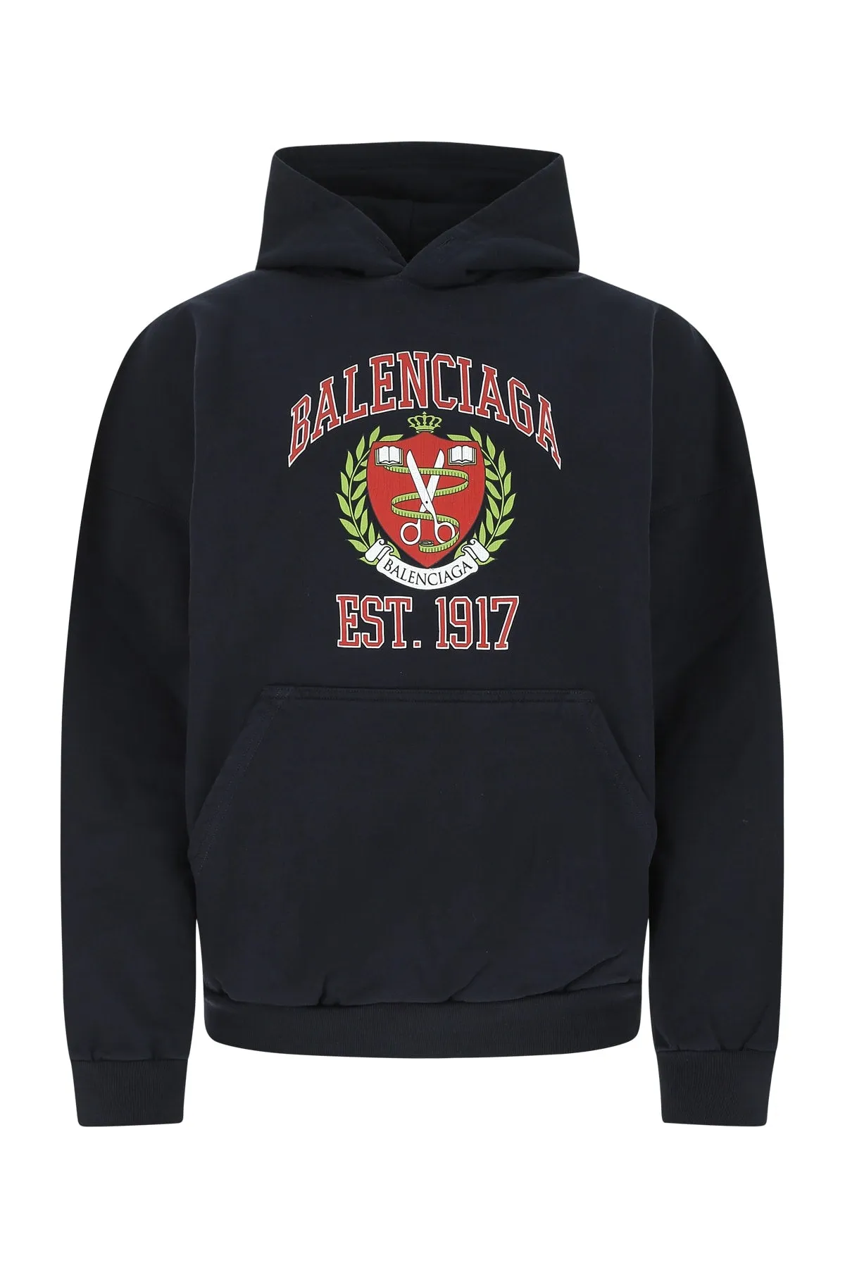 Balenciaga College Wide-Fit Hoodie