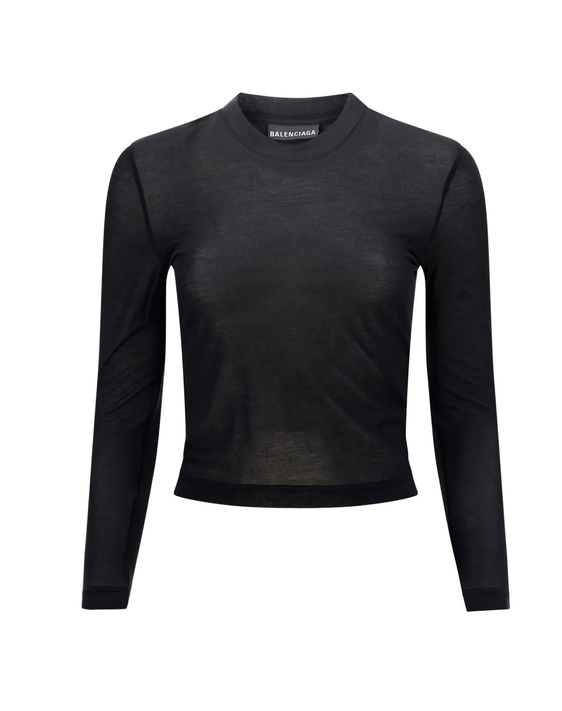 Balenciaga Crewneck Long-Sleeved Top
