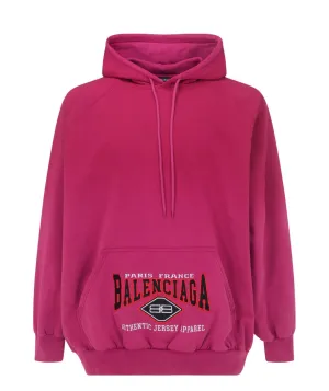 Balenciaga Logo Detailed Drawstring Hoodie