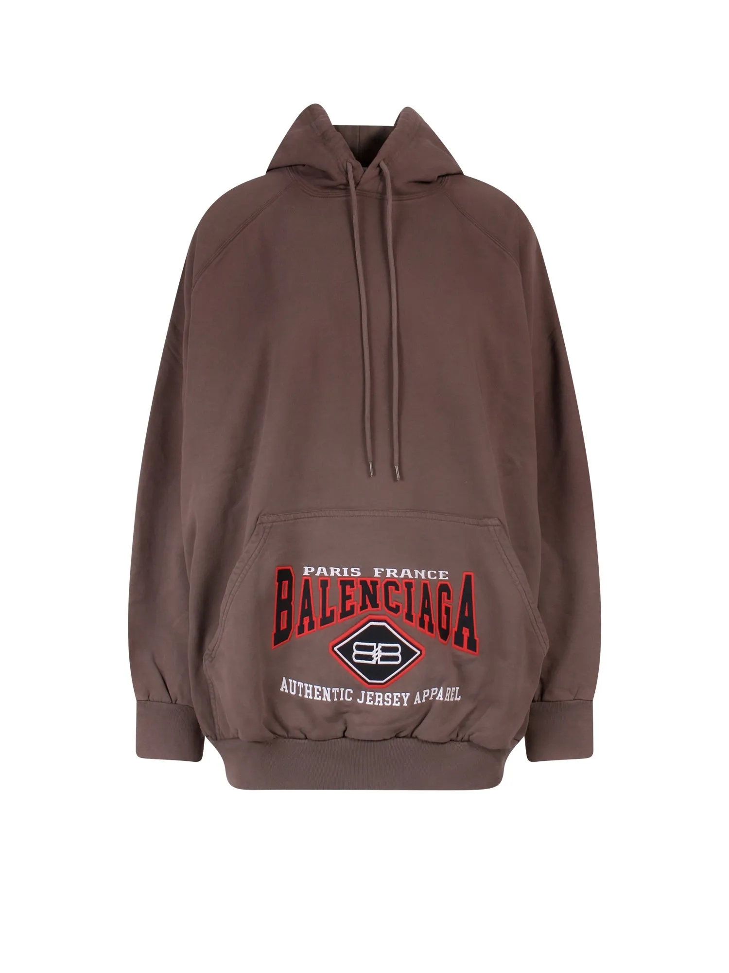Balenciaga Logo Detailed Drawstring Hoodie
