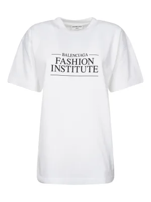Balenciaga Logo Printed Crewneck T-Shirt