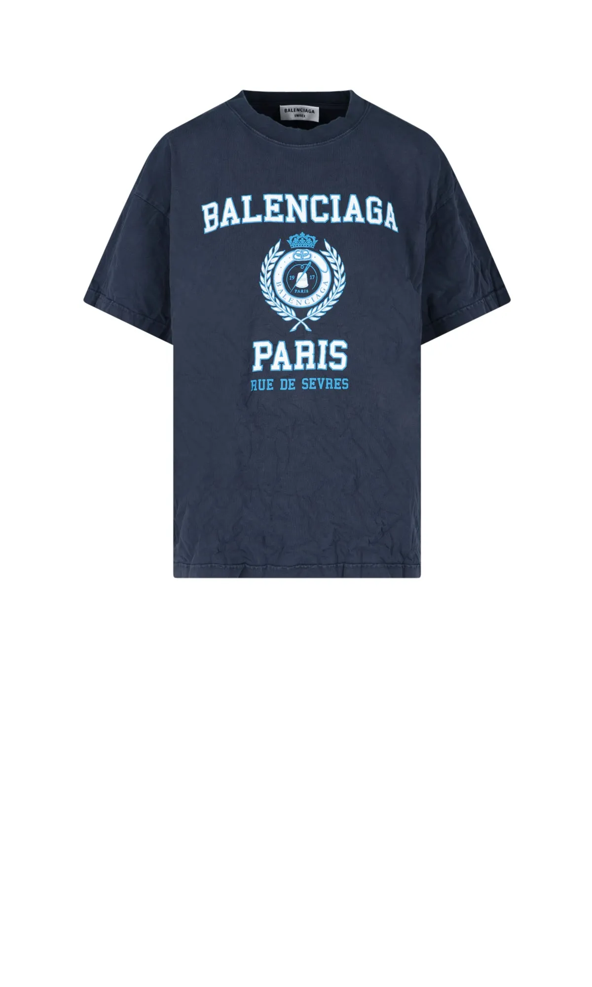 Balenciaga Logo Printed Crewneck T-Shirt
