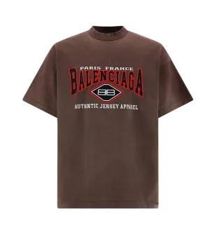 Balenciaga Logo Printed Crewneck T-Shirt