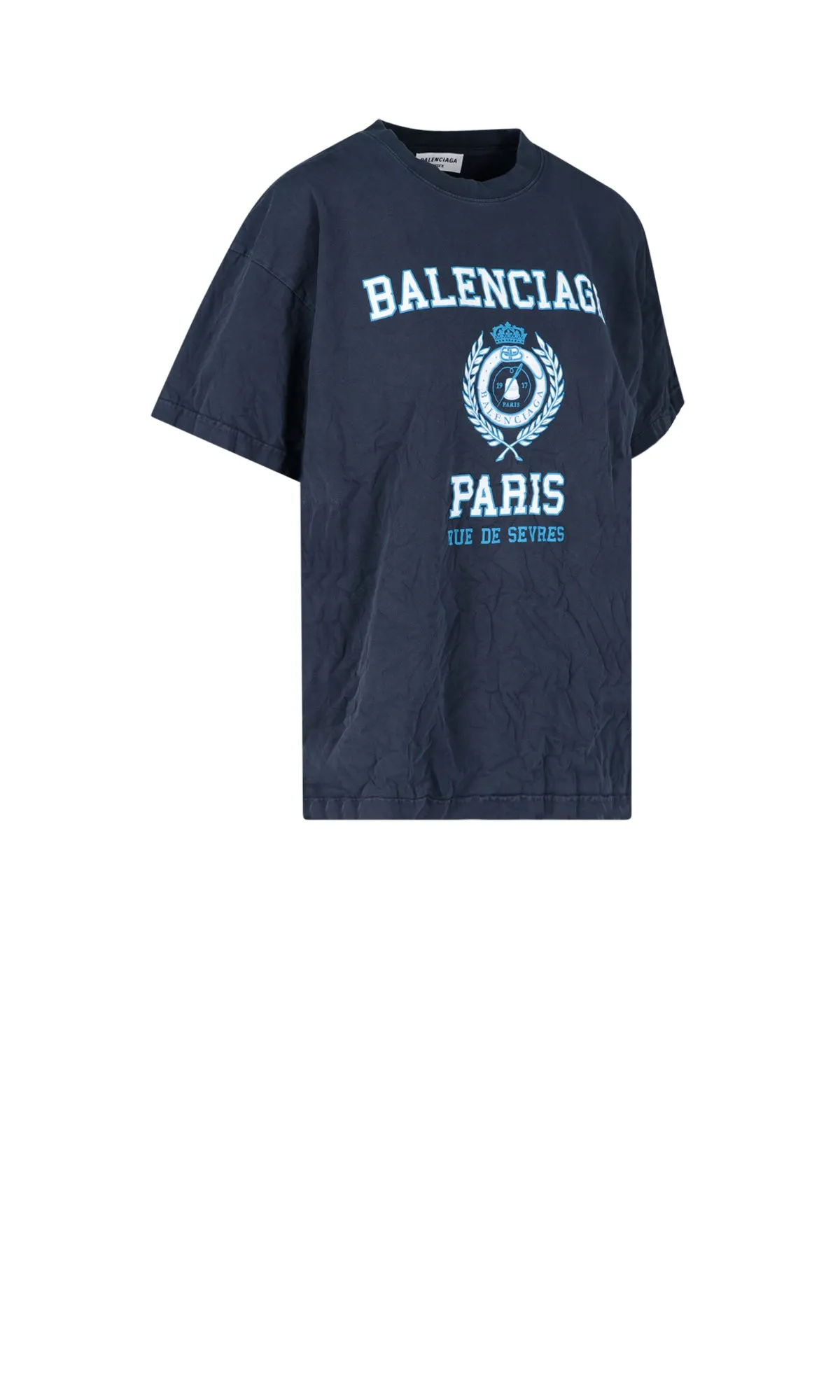 Balenciaga Logo Printed Crewneck T-Shirt