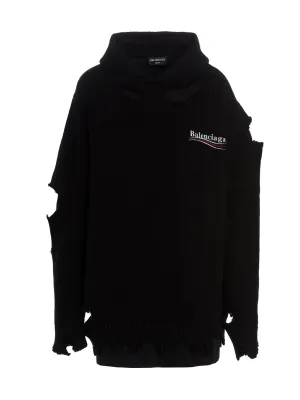 Balenciaga Political Campaign Destroyed Hoodie