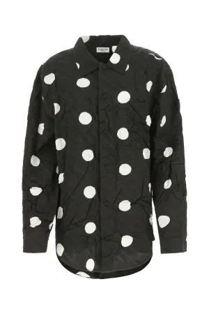 Balenciaga Polka Dot Button-Down Shirt