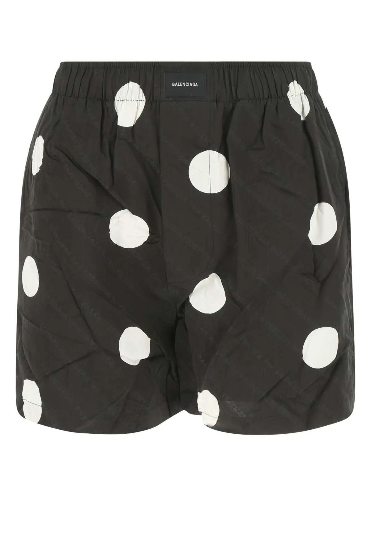 Balenciaga Polka Dot Logo Print Shorts