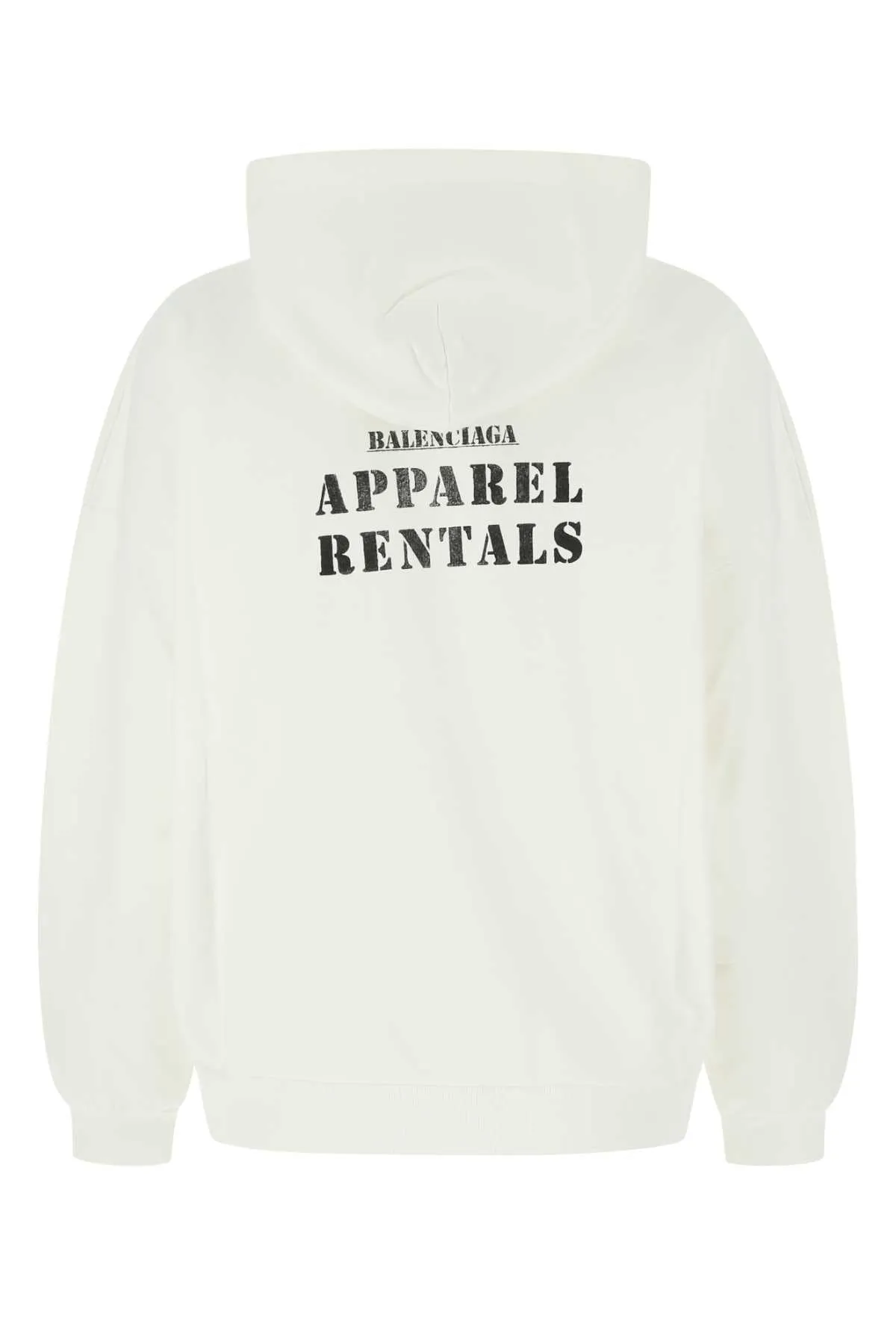Balenciaga Rear Slogan Print Hoodie