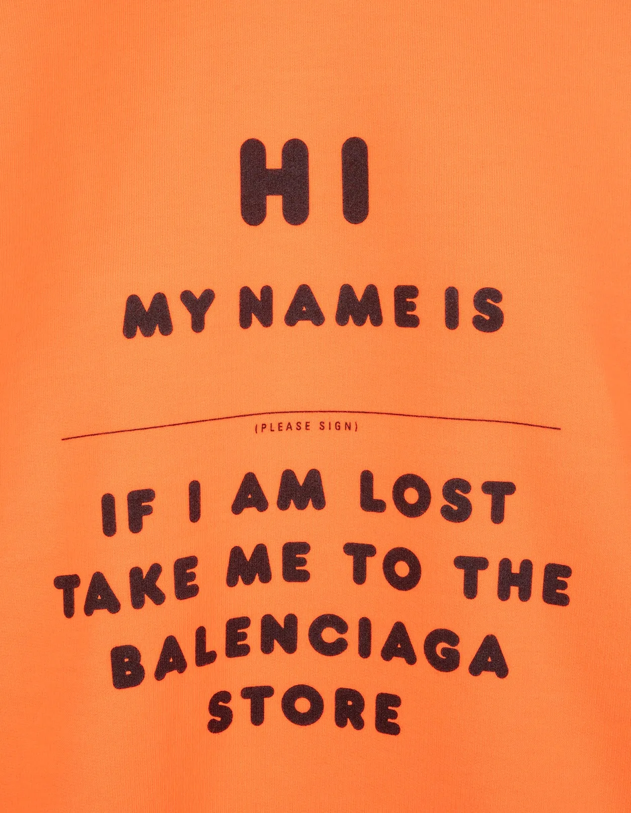 Balenciaga Slogan Printed Hoodie