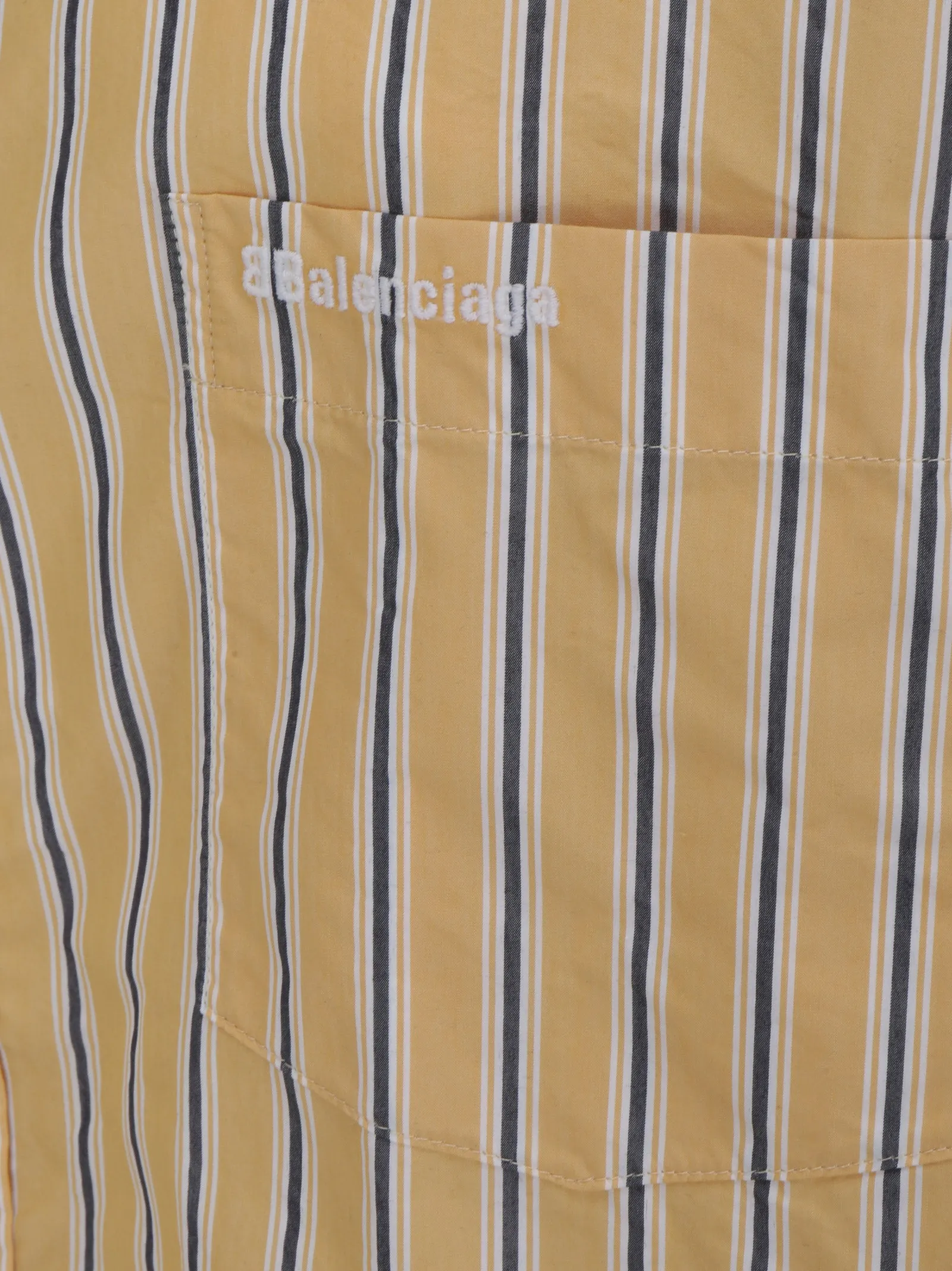 Balenciaga Striped Long-Sleeved Shirt