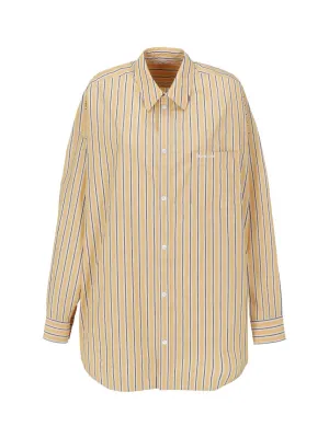 Balenciaga Striped Long-Sleeved Shirt