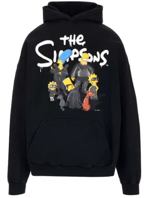 Balenciaga The Simpsons Artwork Printed Hoodie