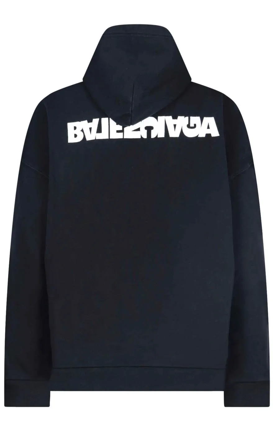 Balenciaga Turn Logo Print Hoodie