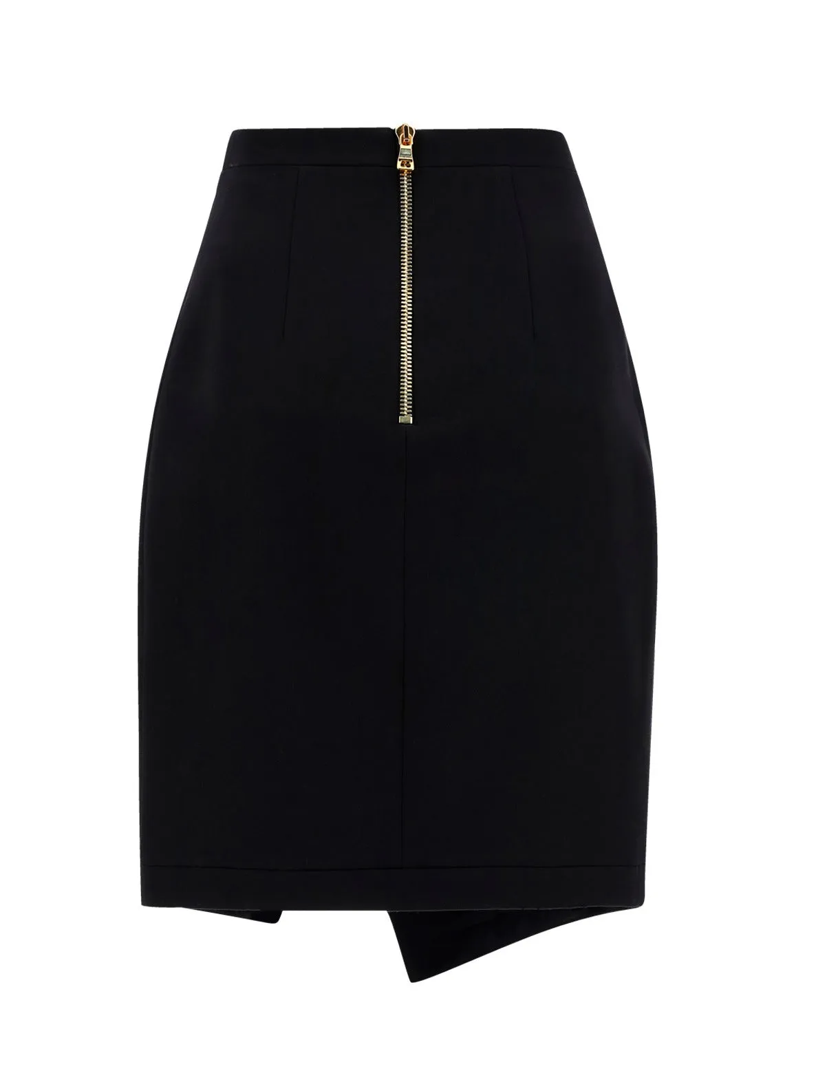 Balmain Asymmetric Buttoned Skirt