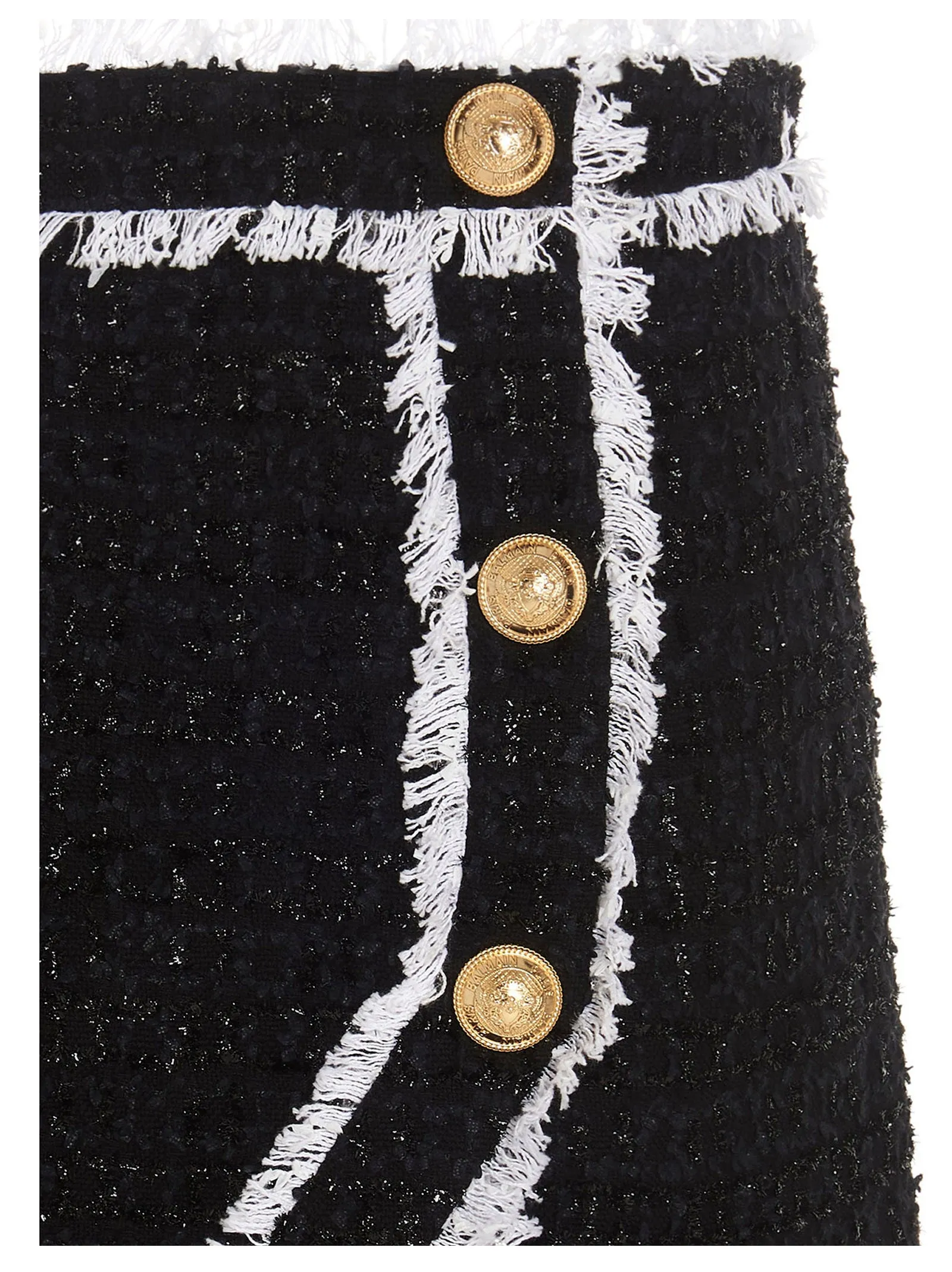 Balmain Button Detailed Mini Skirt
