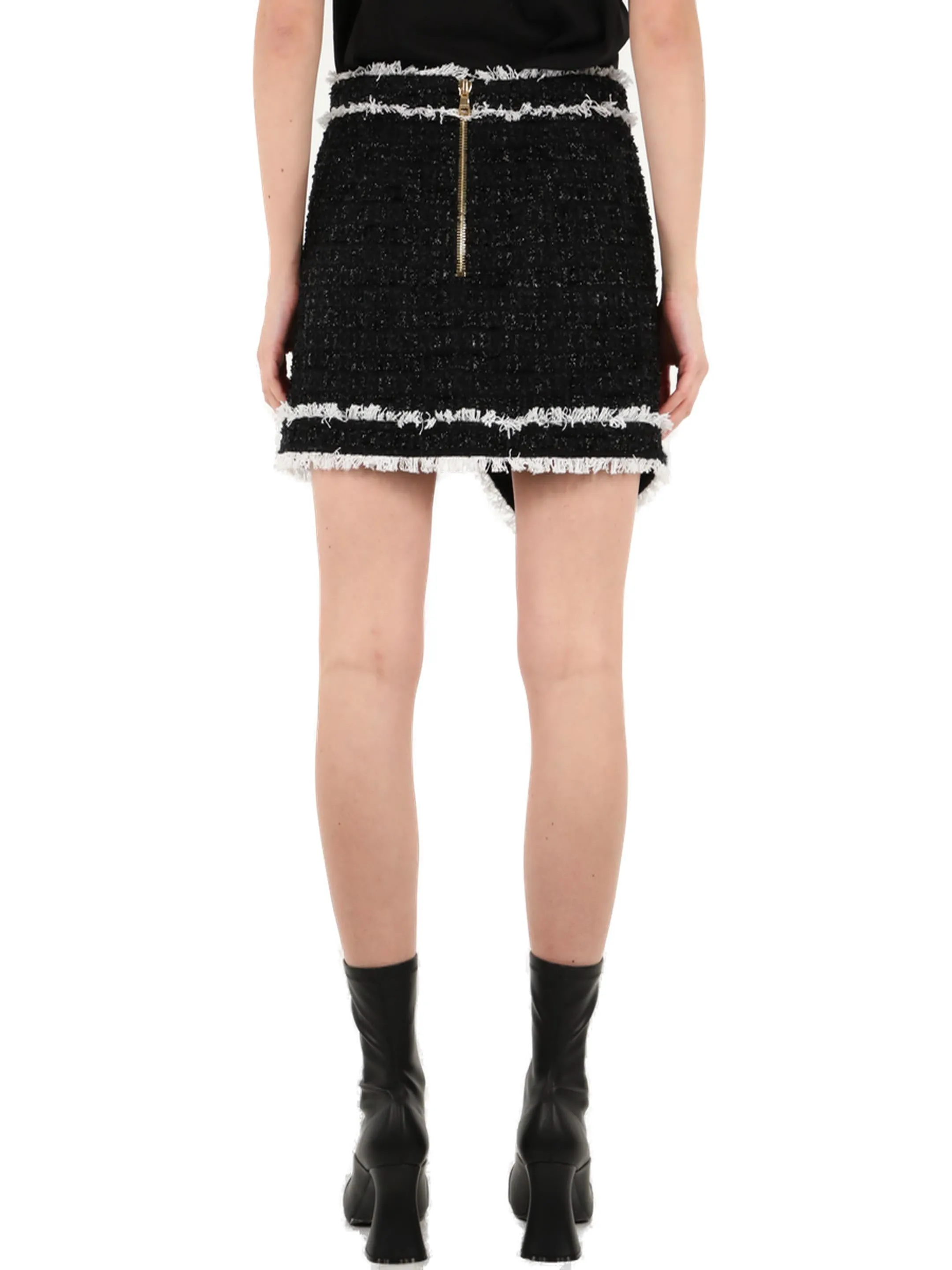 Balmain Button Detailed Mini Skirt