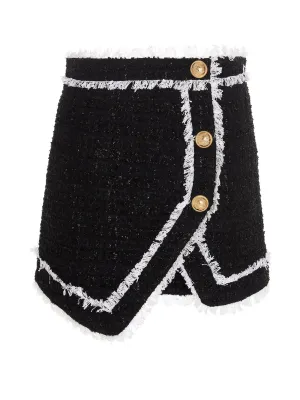 Balmain Button Detailed Mini Skirt