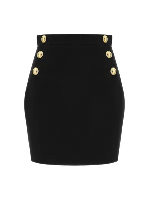 Balmain Buttoned Mini Skirt