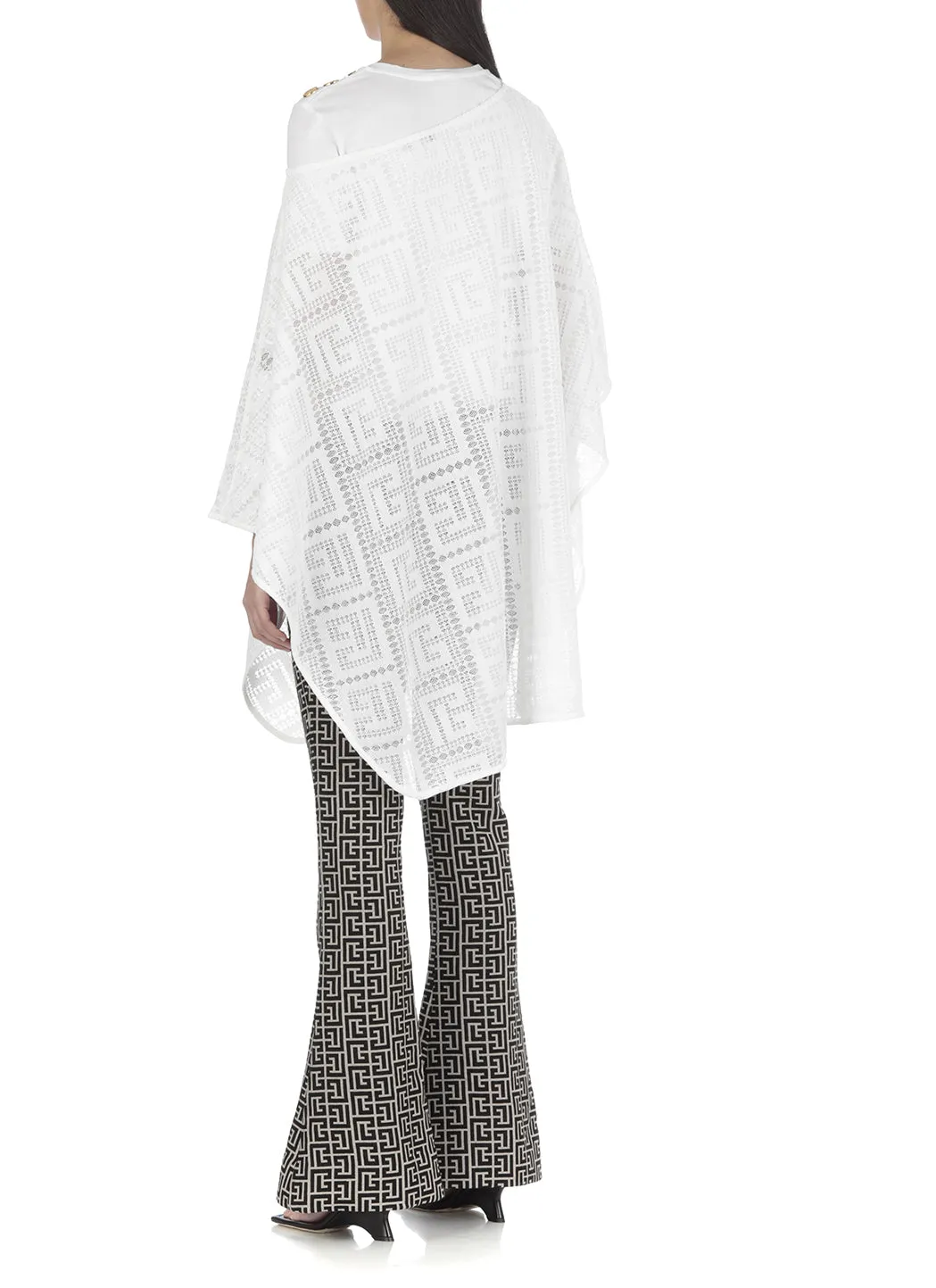 Balmain Crewneck Embroidered Oversized Top