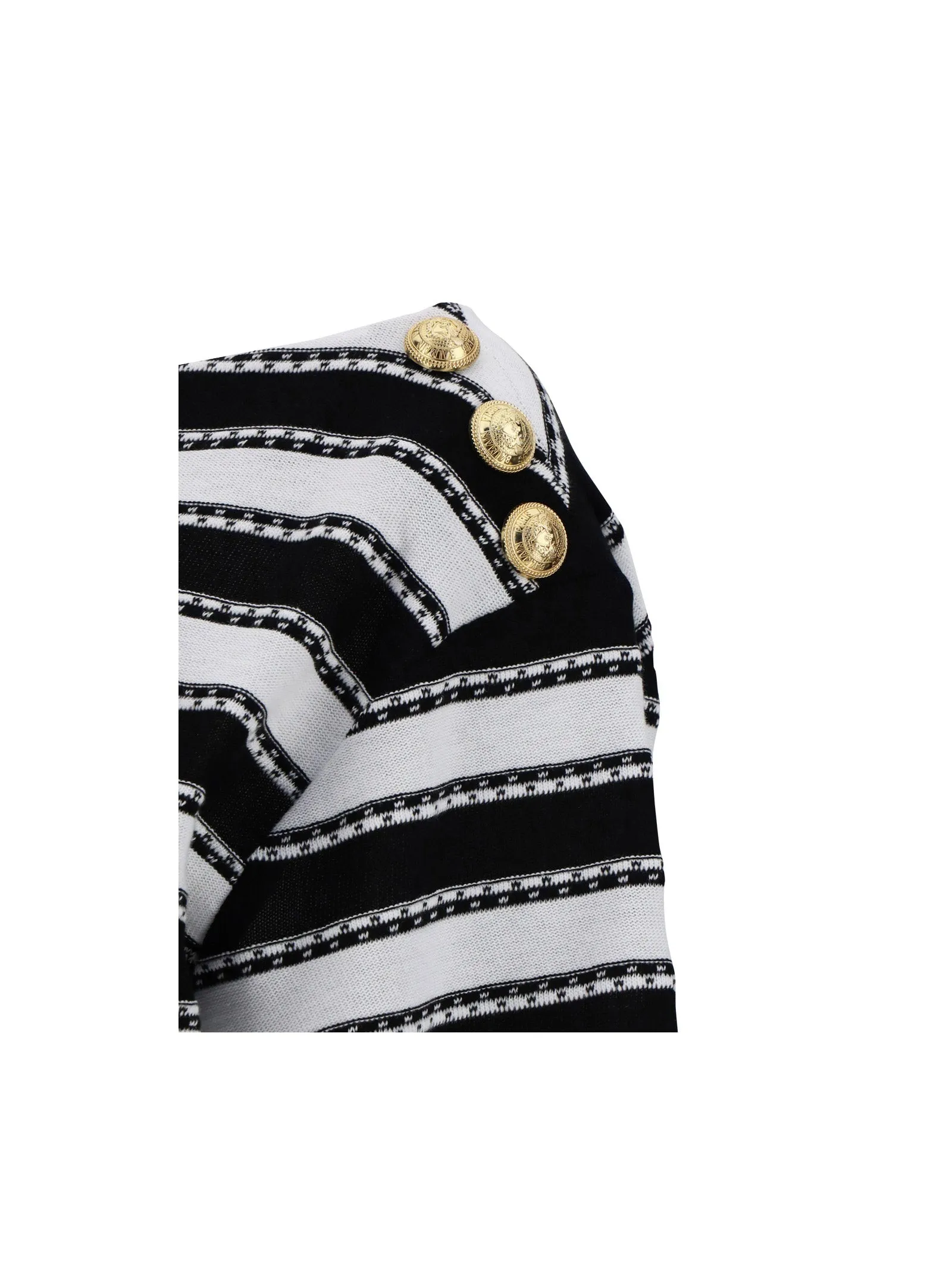 Balmain Cropped Striped Top