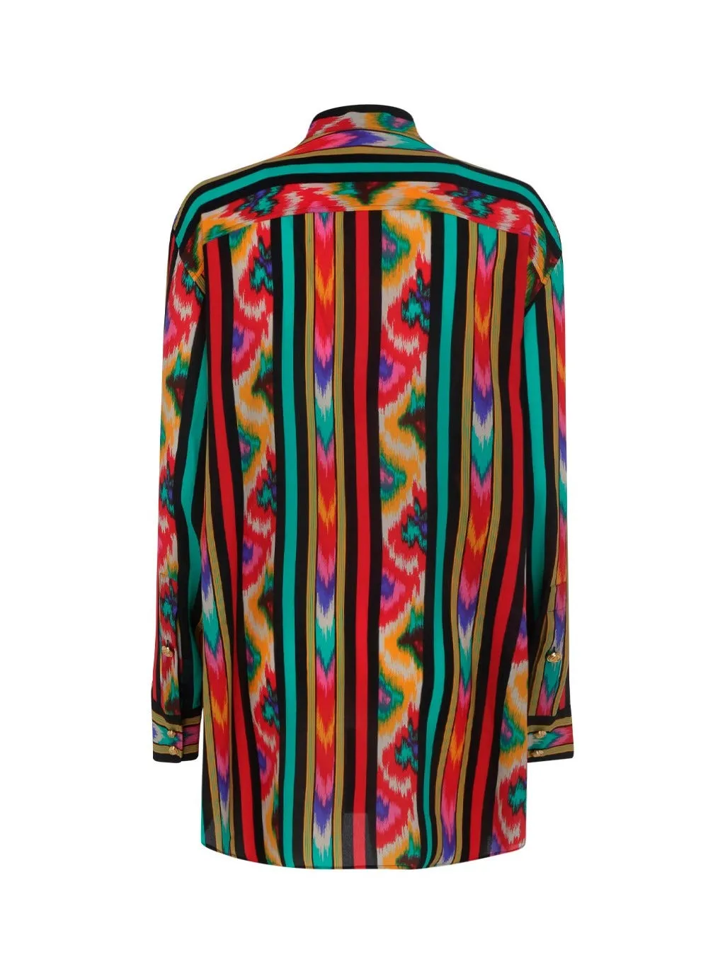 Balmain Geometric Print Long-Sleeved Shirt