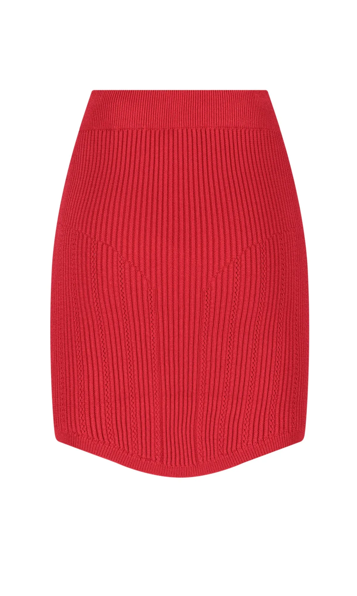 Balmain High Waist Knit Mini Skirt