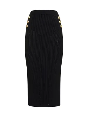 Balmain High Waist Pencil Skirt