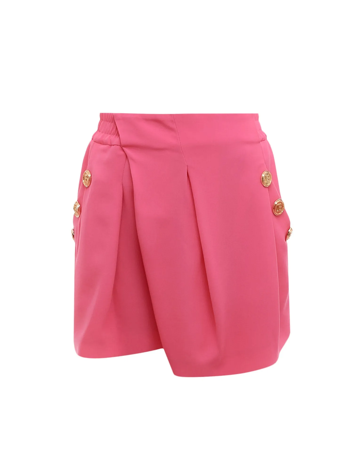 Balmain High Waisted Asymmetric Shorts