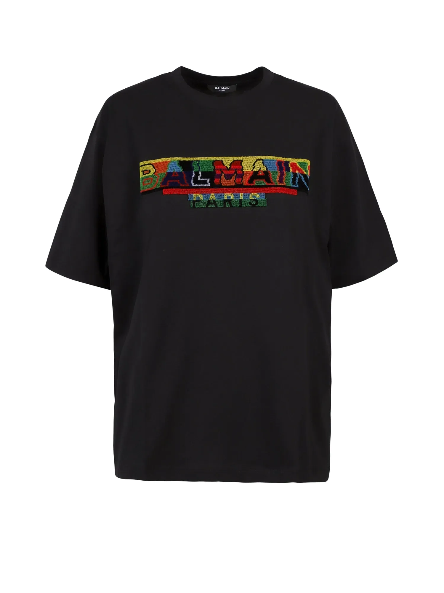 Balmain Logo Embroidered Crewneck T-Shirt