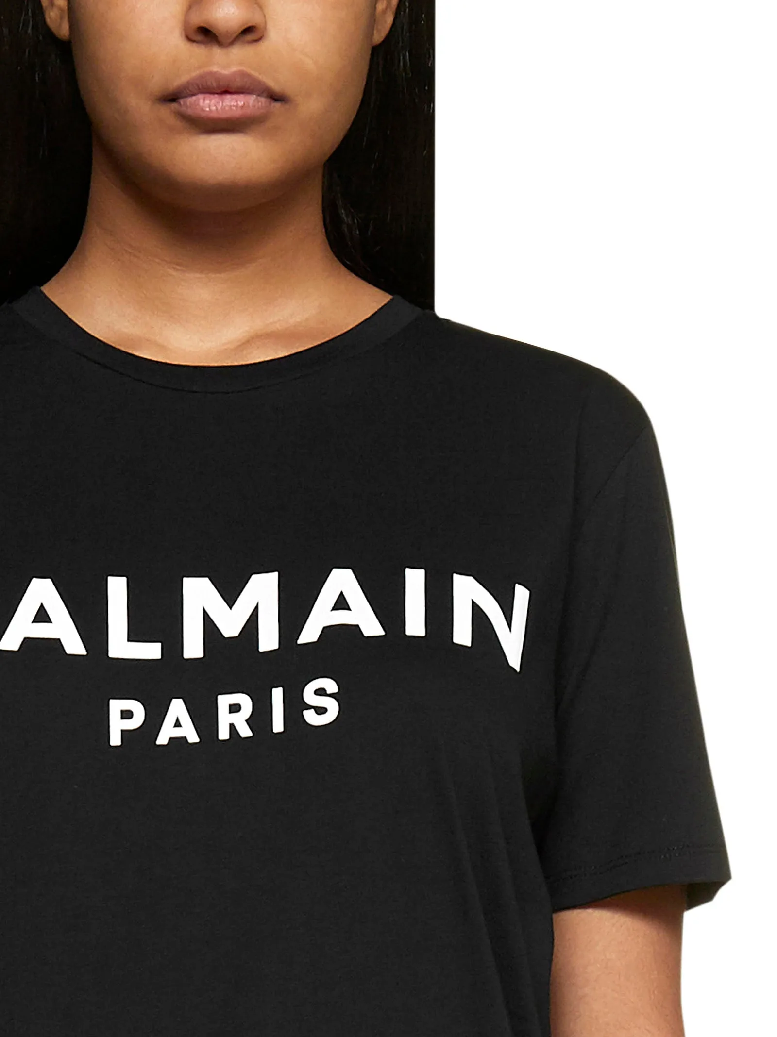 Balmain Logo Printed Crewneck T-Shirt
