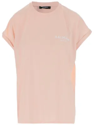 Balmain Logo Printed Crewneck T-Shirt